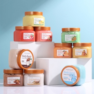 Hot Selling 500g Private Label Strawberry <b>Scrub</b> Hami Melon Honey Lemon Turmeric Natural <b>Body</b> <b>Scrub</b> - Product Image 1