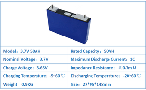 แบตเตอรี่ NCM ลิเธียมไอออน 3.7v50Ah สำหรับรถยนต์ - Product Image 2