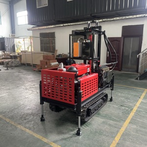 Máquina Perforadora de Agua sobre Rieles, Fabricante Profesional en China, Plataforma de Perforación sobre Orugas de 200 m con Motor Refrigerado por Agua de 22/25/35 hp - Product Image 5