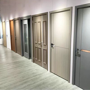 Porta Interna Moderna in Resina WPC per Hotel di Lusso, Ecologica, Resistente all'Acqua, Insonorizzata, Finitura per Uso Ufficio 3 Anni - Product Image 1