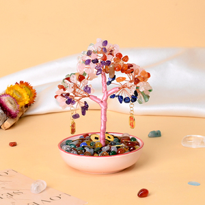 Wholesale Seven Chakra Crystal <b>Tree</b> Bonsai Gemstone <b>Trees</b> Feng Shui Money <b>Trees</b> - Product Image 1