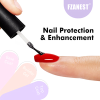 FZANEST TPO Free HEMA Free Buildergel Structure Builder Base et Top BIAB Nails Private Label Builder Hard Gel Polish à la maison