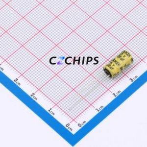 Condensateur électrolytique en aluminium à montage traversant NXH35V100M 6*11, D6xL11mm 100uF 20% 35V 540mA-100kHz - Product Image 1