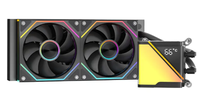Refroidisseur de processeur liquide Jungle Leopard Stellar Realm RS DGT 240/360, boîtier d'ordinateur, dissipateur thermique en cuivre et aluminium ARGB, blanc/noir