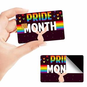 カスタム両面デザイン防水カードステッカー取り外し可能ビニールデビットクレジットカードステッカースキン - Product Image 2