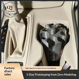 Portavasos y Organizador de Monedas para Coche, Impresión 3D Transfronteriza, <span class=keywords><strong>PLA</strong></span>, Poligonal, Ahorra Espacio, Desmontable, Ecológico, Estilo Moderno y Único, Regalo - Product Image 1