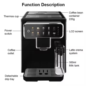 <b>Fully</b>-<b>Automatic</b> Smart Stainless Steel Espresso & Cappuccino Latte Portable <b>Coffee</b> Maker Programmable for Home Hotel Use Programm - Product Image 4
