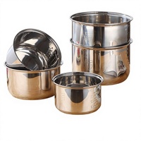 Accessoire pour cuve intérieure de cocotte-minute en acier inoxydable 304 épaissi, compatible universel, sans revêtement alimentaire, personnalisable