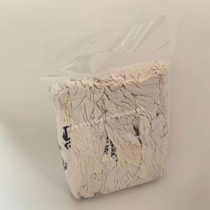 Chiffons en coton blanc imprimé abordables en vrac, qualité industrielle, pour essuyage industriel - Product Image 1