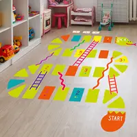 Nursery DIY Art Decor Home Decoration PVC Number Snake Game Floor Sticker Baby Boys Wall Stickers For Kid's Room Floor Decals
