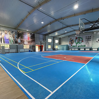 Revêtement de sol sportif en PVC ignifuge Runsure pour salle de sport, haute densité, spécial Philippines, garantie 10 ans