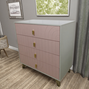 Set di Mobili per Camera da Letto per Bambini in Legno Rosa e Bianco con Funzioni di Archiviazione per Neonati e Bambini Arredamento per la Casa - Product Image 5