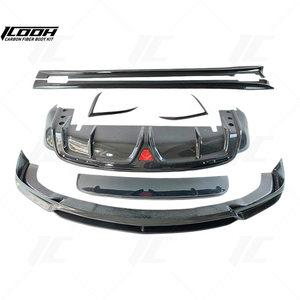 ICOOHH Racing Kit de carrocería de fibra de carbono para <span class=keywords><strong>Tesla</strong></span> Model X 2020-2024 incluye alerón de parachoques trasero delantero faldones laterales ala nuevo - Product Image 2