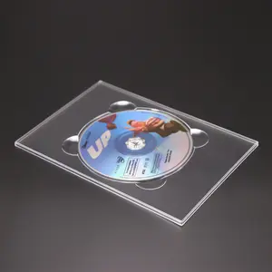Suporte para armazenamento de dvd em pp, bandeja com dvd transparente para armazenamento de vcd e capa para gravação de filme