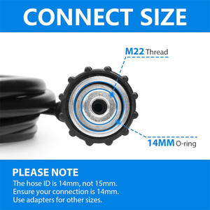 Manguera Universal de Goma M22-14 de Alta Presión a Prueba de Explosiones para Lavado de Coches con Doble Cabezal para Salida de Hidrolavadora de Alta Presión Transfronteriza - Product Image 3