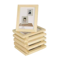 Marco de espejo de fotos de madera maciza de estilo europeo gran oferta 30x40 20x30 50x60 tamaños acabado de lámina dorada venta al por mayor baño decoración del hogar