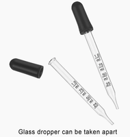 Distributeur d'huiles essentielles haute température XD Brand, modèle XD-147, avec pipettes en verre d'usine, tête sérigraphiée et embout compte-gouttes gradué pour parfum