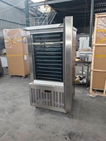 Congélateur rapide commercial en acier inoxydable avec roulettes, armoire de congélation à basse température pour aliments et fruits de mer