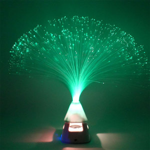 J & R Venta de iluminación exterior decoración de paisaje jardín luces multicolores fiesta con sirena inalámbrica música Led fibra óptica - Product Image 1