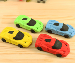 <span class=keywords><strong>Promo</strong></span> murah hadiah kecil kreatif kartun mobil balap siswa anak-anak penghapus pensil karet - Product Image 3