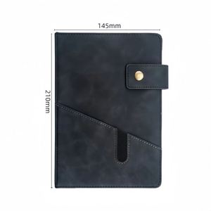 Carnet en cuir A5 avec logo personnalisé, 200 pages, 100 cahiers pour hommes et femmes, pour le travail, l'école, les voyages, le journal quotidien - Product Image 3