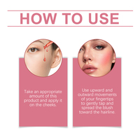 Fard à joues liquide 30ml, léger, teinte naturelle rosée, fini éclatant, longue tenue, non-cakey, look nude transparent, maquillage visage pour carnations claires à foncées