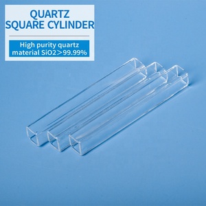 Индивидуальные прозрачные различные размеры прямоугольной кварцевой трубки квадратной кварцевой стеклянной трубки - Product Image 2