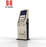 Kios Layar Sentuh Ukuran Dapat Disesuaikan untuk Check-In Hotel Layanan Mandiri, Dispenser Kartu, Mesin Sidik Jari, Pembaca Kartu, Dilengkapi SDK