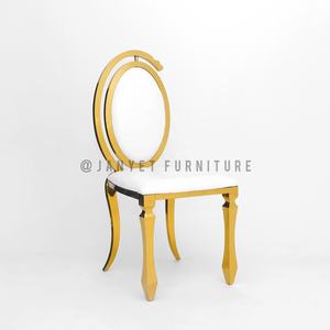 Di lusso in oro reale in acciaio inox <span class=keywords><strong>sala</strong></span> per matrimoni evento <span class=keywords><strong>tavolo</strong></span> da pranzo sedia per la vendita - Product Image 2