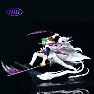 Nuevos Modelos de 28 cm, <span class=keywords><strong>Dos</strong></span> Estilos, Elegante Figura de Anime de Luffy y Ace con <span class=keywords><strong>Tres</strong></span> Espadas, Postura de Batalla con Doble Arma, Zoro - Product Image 6