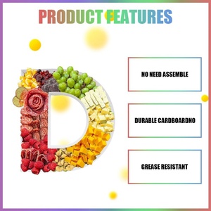 Caja Decorativa Rellenable en Forma de D de Cartón de 12 Pulgadas ZIJRXQ, Apta para Alimentos, para Charcutería - Product Image 3