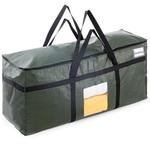 Lot de sacs de rangement géants en PE pour déménagement, durables et pliables, pour vêtements, couettes, literie, couvertures, sacs de rangement <span class=keywords><strong>jumbo</strong></span> avec fermetures éclair - Product Image 6