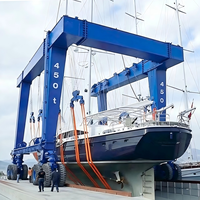 Plataforma Elevadora Hidráulica Eléctrica de 35 Toneladas, Operada a Distancia, Versátil, para Yates, Clubes Náuticos, Lanchas Rápidas y Marinas