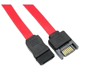 गर्म बिक्री लाल SATA 7p पुरुष महिला के लिए sata केबल करने के लिए हार्ड डिस्क sata विस्तार केबल 10cm