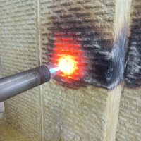 Panneau de laine de roche ignifuge ULC S102 R8.4 2 pouces, isolation thermique et acoustique, dalle de laine minérale pour mur extérieur en Amérique du Nord