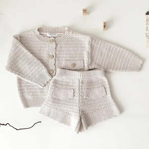 Ins2024 ropa de invierno para bebés durante el traje de primavera y otoño nuevo suéter privado para bebés Chaquetas de punto <span class=keywords><strong>Joker</strong></span> - Product Image 2