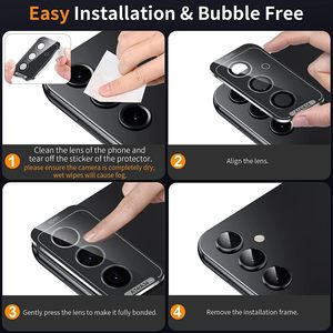 Nuglas protecteur de caméra arrière de téléphone portable de vente chaude pour <span class=keywords><strong>Samsung</strong></span> S25 protecteur d'écran d'objectif de caméra Ultra en verre avec localisateur - Product Image 2