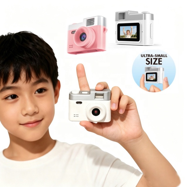 Portable Kids 0.96 Inch IPS Screen 480P Video Capture Recording Digital Ultra Small Mini Pocket Camera Micro SD Card Support