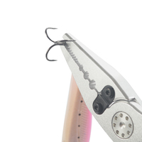 Pince de pêche en eau salée avec dissolvant de crochet de boucle de ceinture coupe-ligne de tresse résistante pince de pêche en aluminium avec gaine en Nylon