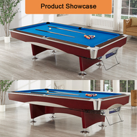 Table de billard personnalisée haut de gamme de style moderne et luxueux de 30 ans Système de retour automatique en bois massif durable de haute qualité pour piscine