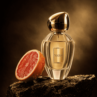 YARK Eau De Parfum 50ml Botella de Vidrio con Tapa Dorada 100ml Botella de Perfume Redonda de Lujo con Cajas de Perfume