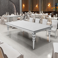 Tables et chaises de banquet de luxe en or, design moderne polyvalent pour les mariages, les hôtels, les salles à manger, les salons et les fêtes en plein air