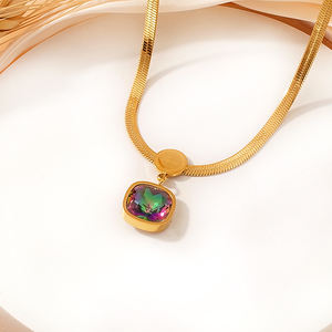 بيع بالجملة قلادة من الفولاذ المقاوم للصدأ-سلسلة عظام الثعبان - Product Image 4