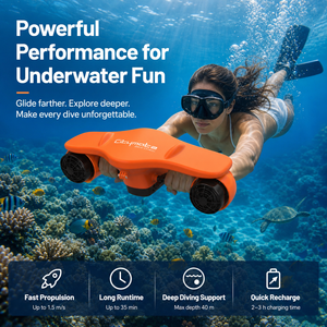 Scooter Subacuático Citymata Naranja de Plástico, Equipo de Natación y Buceo para Adultos, Deportes de Verano - Product Image 1