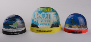 Cadre <span class=keywords><strong>Photo</strong></span> liquide motif personnalisé à l'intérieur Globe personnalisé mignon dessin animé Animal vert forêt boule d'eau en plastique Base elliptique - Product Image 5