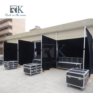 Kit de telón de fondo de alta calidad y fácil instalación con tubos y cortinas para stand de ferias comerciales y decoración de bodas - Product Image 6