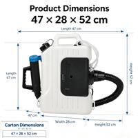 Pulvérisateur électrique ULV à froid 10L, atomiseur dorsal pour désinfection, alimenté en courant alternatif, pour la lutte contre les insectes et les parasites