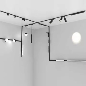 Haute qualité piste linéaire lampe <span class=keywords><strong>LED</strong></span> linéaire Spot piste lumières 6W 12W 28W 24W monté sur <span class=keywords><strong>Rail</strong></span> <span class=keywords><strong>LED</strong></span> <span class=keywords><strong>Rail</strong></span> lumière pour <span class=keywords><strong>cuisine</strong></span> couloir - Product Image 2