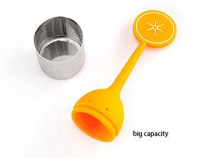 Accessori per Tè con Simpatici Disegni Cartoon, Infusore per Tè in Foglie Sfuse in Acciaio Inox 304 con Filtro a Rete e Manico in Silicone - Product Image 2