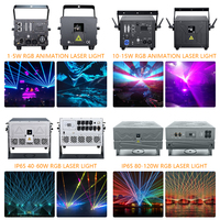 Proyector Láser de Animación a Todo Color RGB de 5W YANXIN, Luz Láser Inteligente con Control DMX por Aplicación para Discotecas, Bodas, KTV, Espectáculos